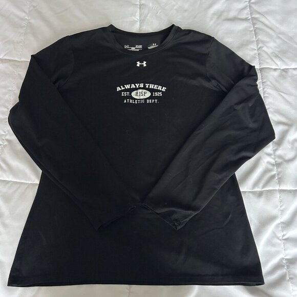 Under Armour Womens Small Black Long Sleeve Always There Athletic Shirt Pullover - Picture 1 of 7
